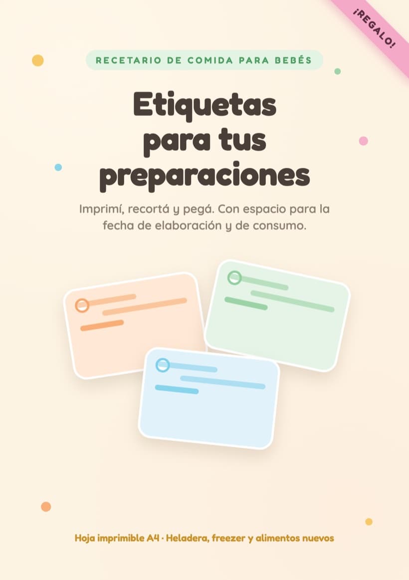 Etiquetas Imprimibles para tus Recetas